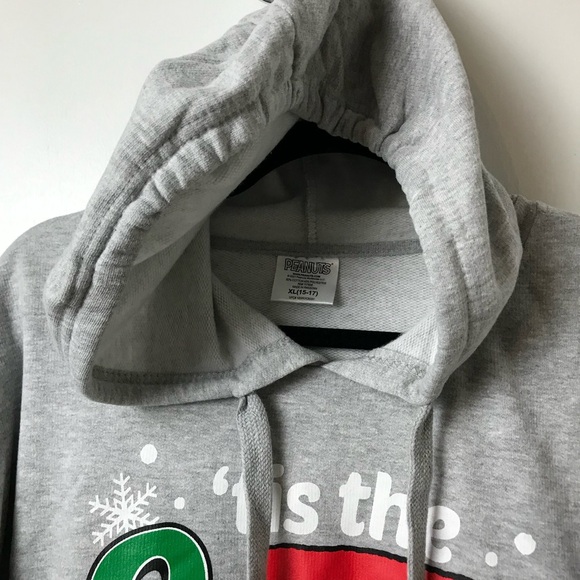 Peanuts Juniors' Women's Snoopy Christmas Graphic Hoodie Gray Size XL - NWT - Picture 6 of 7